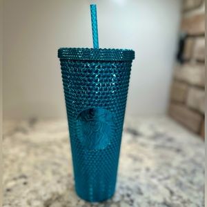 NWT Starbucks blue studded tumbler!🦋
